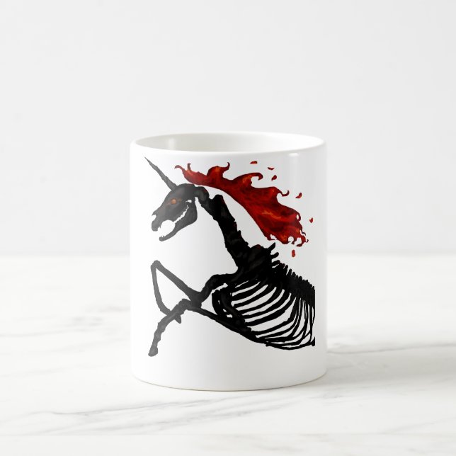 Rage - Einhornskelett Kaffeetasse (Mittel)