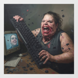 Rage-Fehler: Systemversagen - Ctrl Alt Delirium Fensteraufkleber