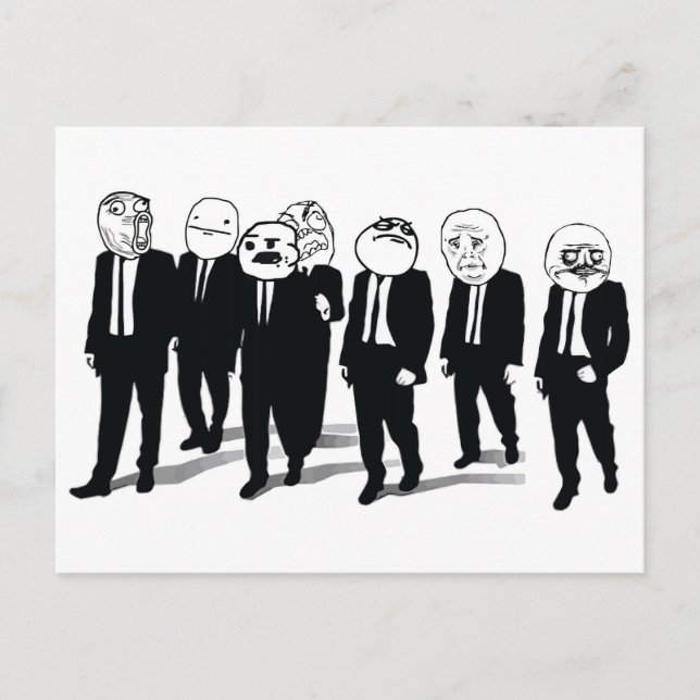 Rage Gang Postcard Postkarte (Vorderseite)