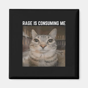 Rage konsumiert mich Meme Cat Meme merkwürdig spez Magnet