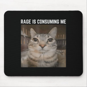 Rage konsumiert mich Meme Cat Meme merkwürdig spez Mousepad