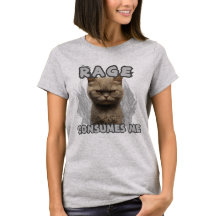 Rage verzehrt mich Katzenjammer Shirt, lustige Kat