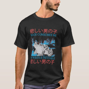 Rage verzehrt mich Vintagen Horror japanische Fros T-Shirt