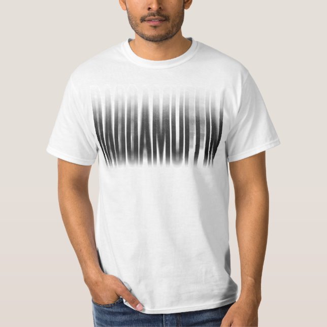 Raggamuffin verschwommene Effekte Typografie Regga T-Shirt (Vorderseite)