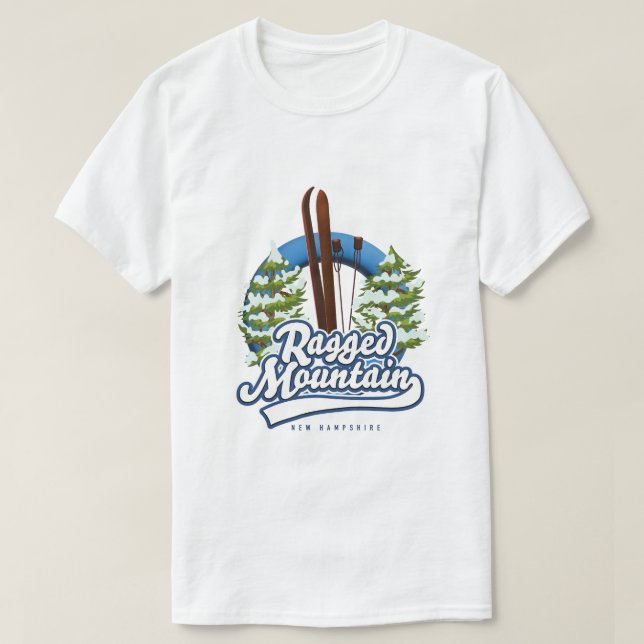 Ragged Mountain - New Hampshire-Logo T-Shirt (Design vorne)