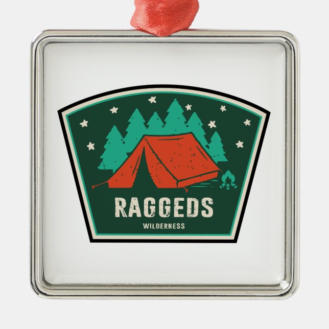 Raggeds Wilderness Colorado Camping Ornament Aus Metall (Vorne)