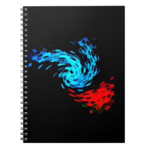 Raggedy Butterfly auf Rose Notebook Notizblock