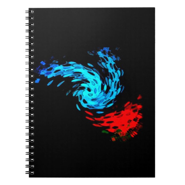 Raggedy Butterfly auf Rose Notebook Notizblock (Vorderseite)