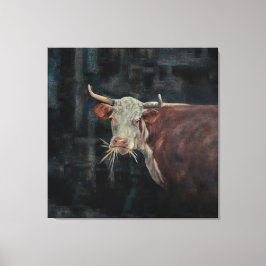 "Raggedy" The Family Cow 40" x 40" |  Leinwanddruck