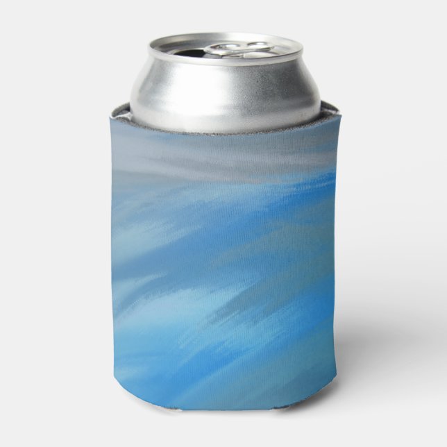 Raging Blue Wave Fluid Marble Dosenkühler (Kanne Vorderseite)