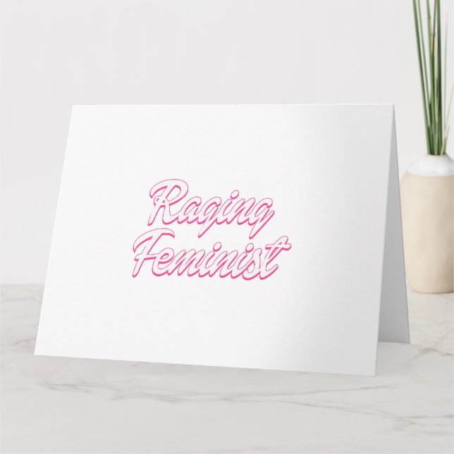 Raging Feminist Doll Karte (Vorderseite)
