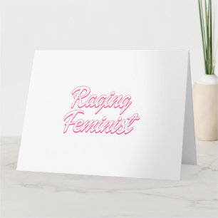 Raging Feminist Doll Karte