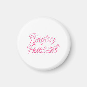Raging Feminist Doll Magnet