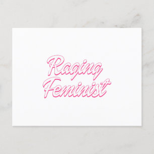 Raging Feminist Doll Postkarte