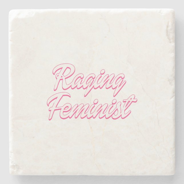 Raging Feminist Doll Steinuntersetzer (Vorderseite)