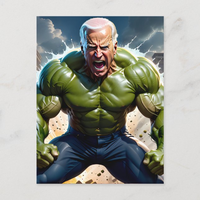 Raging "No Malarkey" Joey B. aus Scranton, PA Postkarte (Vorderseite)