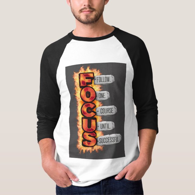 Raglan-T - Shirt für Männer 3/4-Sieb (Vorderseite)