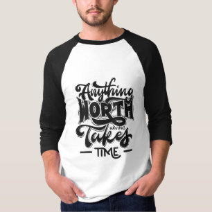 Raglan-T - Shirt für Männer 3/4-Sieb