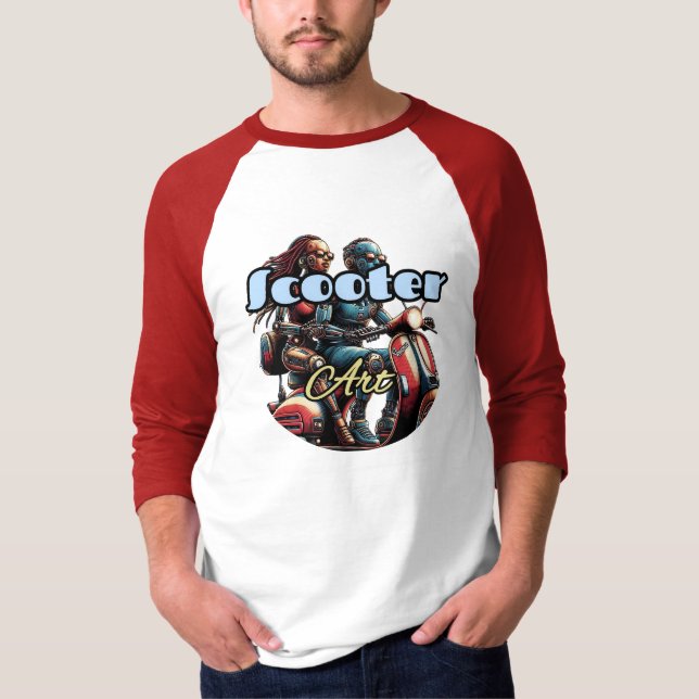 Raglan-T - Shirt für Männer 3/4-Sieb (Vorderseite)