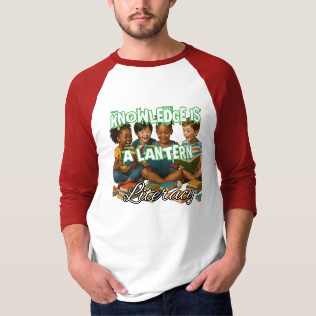 Raglan-T - Shirt für Männer 3/4-Sieb (Vorderseite)