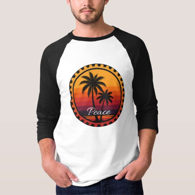Raglan-T - Shirt für Männer 3/4-Sieb (Vorderseite)