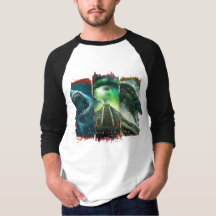 Raglan-T - Shirt Männer Steve Alten grundlegender