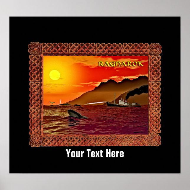 Ragnarok für Wale Poster (Vorne)