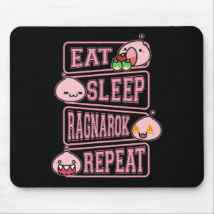 Ragnarok Poring Essen Schlafen Wiederholen Gamer M Mousepad