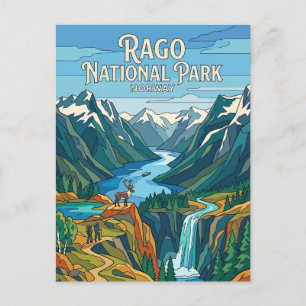 Rago Nationalpark Norwegen Postkarte