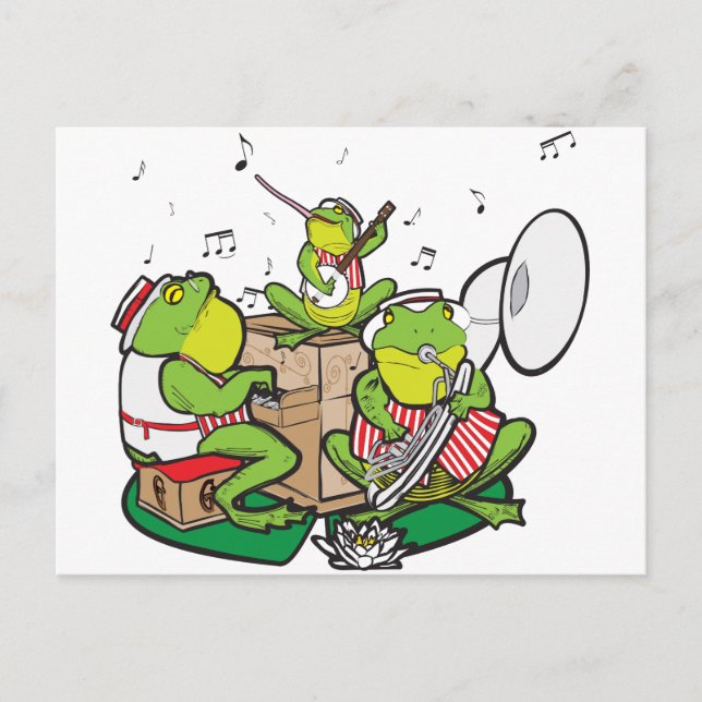 RAGTIME FROGS POSTKARTE (Vorderseite)