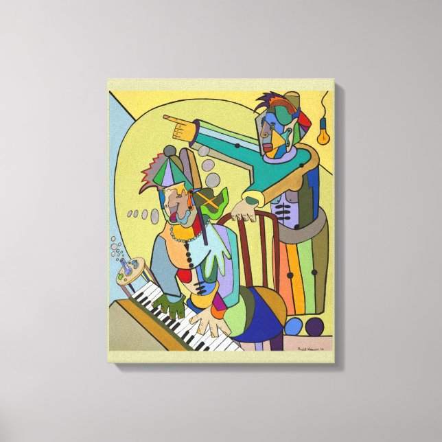 "Ragtime Scene" von Ruchell Alexander Leinwanddruck (Vorderseite)