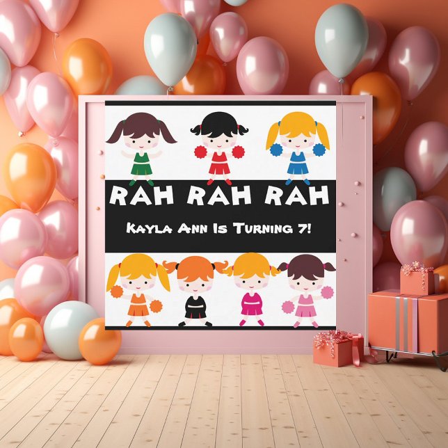 Rah Rah Rah Cheerleader Birthday Einladung (Von Creator hochgeladen)