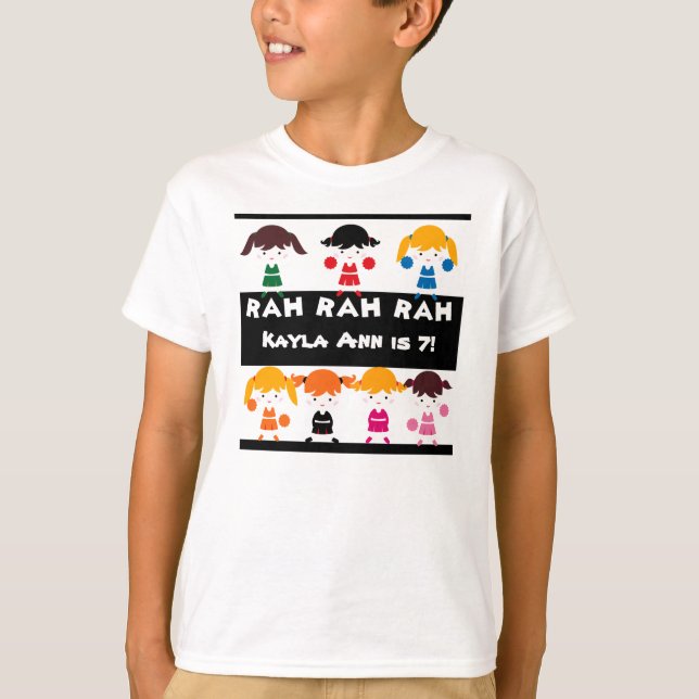Rah Rah Rah Cheerleading Birthday Tshirt (Vorderseite)