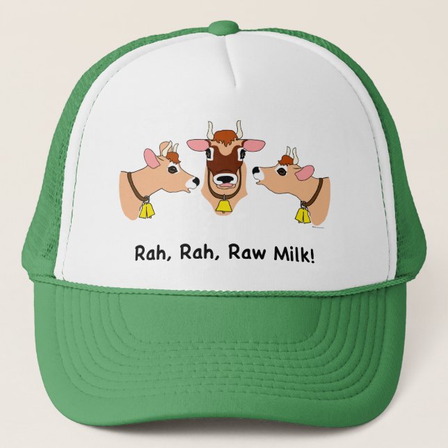 Rah, Rah, ungekochte Milch! Truckerkappe (Vorderseite)