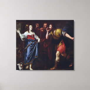 Rahab und die Abgesandte von Joshua Leinwanddruck