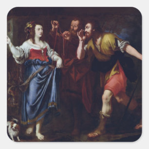 Rahab und die Abgesandte von Joshua Quadratischer Aufkleber