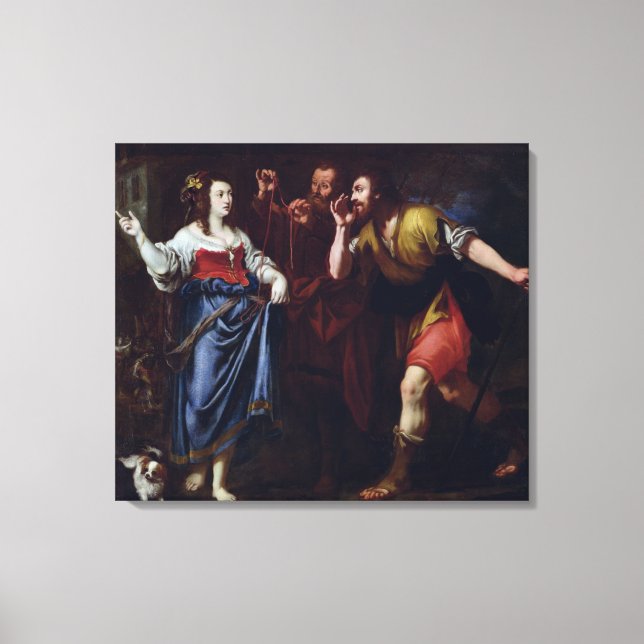Rahab und die Emissaries von Joshua Leinwanddruck (Vorderseite)