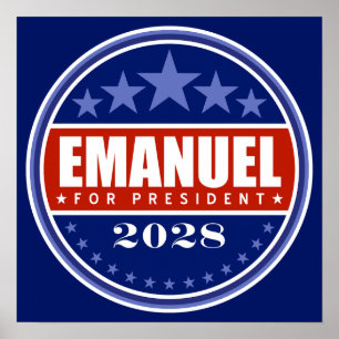 Rahm Emanuel für Präsident 2028 Poster