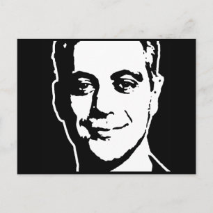 RAHM EMANUEL INK ART POSTKARTE