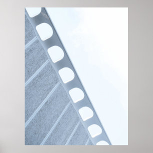 Rahmen aus schwarzem und weißem Metall Poster