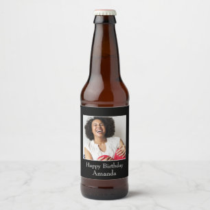 Rahmen, benutzerdefiniertes Foto - Personalisiert Bierflaschenetikett