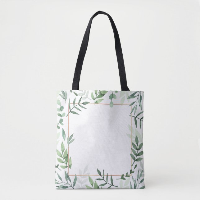Rahmen-Blätter mit Aquarellfarben Tasche (Vorderseite)
