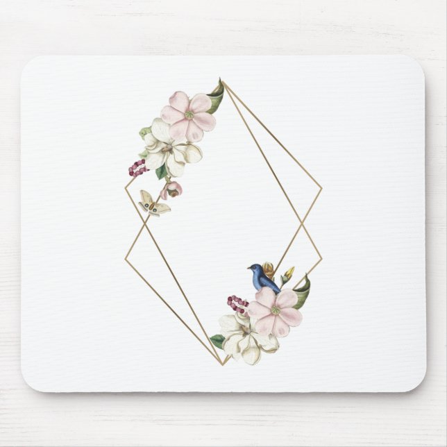 Rahmen Blume 2 Mousepad (Vorne)