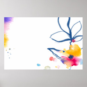 Rahmen für die Blume Poster