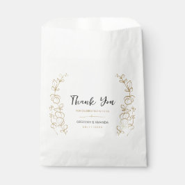 Rahmen für handgemalte Gold-Blätter Geschenktütchen