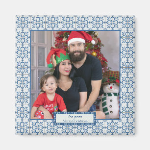 Rahmen für Weihnachtslieder und Blume Magnet