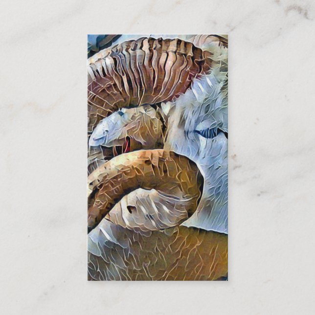 RAHMENTIERE VISITENKARTE (Vorderseite)