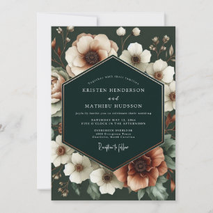 Rahmschöne opulente Hochzeit Einladung