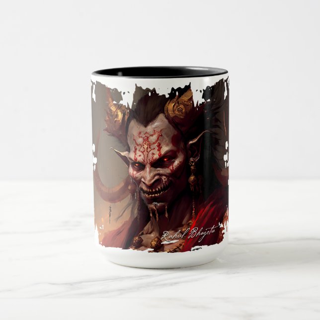 Rahul Bhagotia (Indian) - Demon Trinkbehälter Tass Tasse (Zentrum)