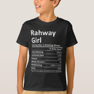 Rahway Mädchen Nj New Jersey Lustige Stadt Heimat T-Shirt